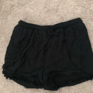 Mossimo Black Linen Shorts